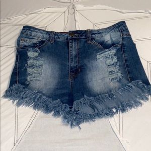 Denim shorts